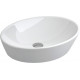 Раковина Sanitana Soft 57 цвет белый, на столешницу, овальная