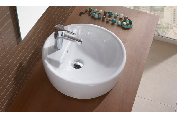 Рукомойник Sanitana Urban 45 с переливом, цвет белый, на столешницу