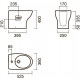 Биде напольное Sanitana Pop Art цвет белый, овальное, 36x52.5 см