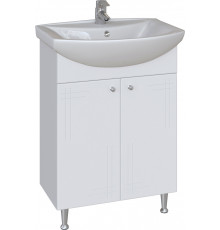 Тумба с раковиной Sanstar Июнь 60, напольная, с дверками, ручки хром