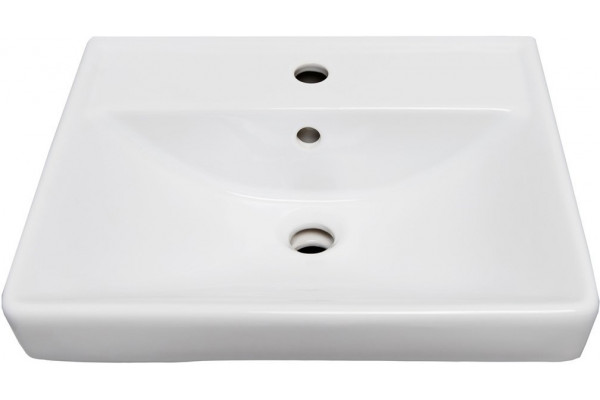 Тумба с раковиной Sanstar Bianco 50, подвесная, с дверками, правая