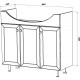 Тумба с раковиной Sanstar Бриз 90, напольная, с дверками, ручки хром