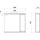 Мебель для ванной Sanstar Адель 80 подвесная в современном стиле