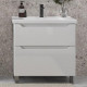 Тумба с раковиной Sanstar Megliore Lanciano 80, с ящиками, глянцевая