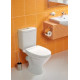 Унитаз-компакт Santek Лига 1WH302197 косой выпуск белый, овальный, 34.5x65 см