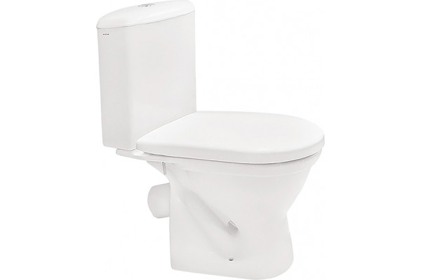 Унитаз-компакт Santek Алькор 1WH302196 белый, овальный, 35.5x67 см