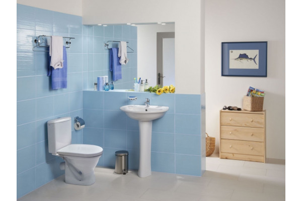Унитаз-компакт Santek Алькор 1WH302196 белый, овальный, 35.5x67 см