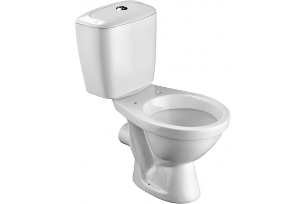 Унитаз-компакт Santek Паллада 1.WH30.2.376 белый, овальный, 36.5x63 см
