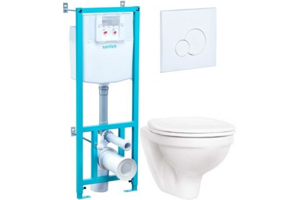 Комплект Santek Бореаль 1WH302464 цвет белый, бачок 3/6 л