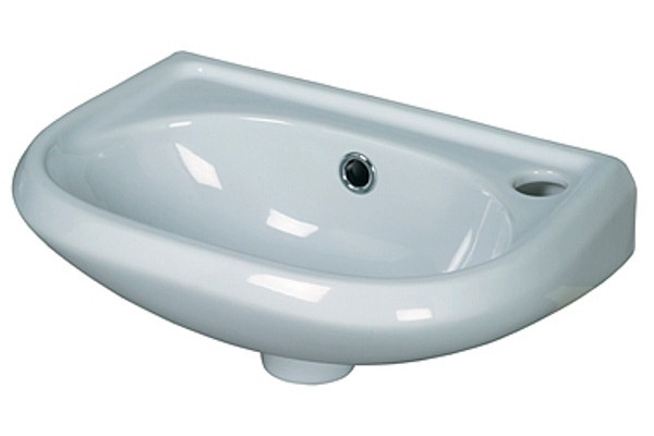 Рукомойник Santek Бриз 40 R цвет белый, полукруглая, с переливом