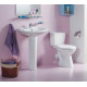 Унитаз-компакт Santek Бриз WH302138 белый, овальный, 39x66 см