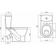 Унитаз-компакт Santek Уно 1WH501613 белый, овальный, 35.5x64.8 см