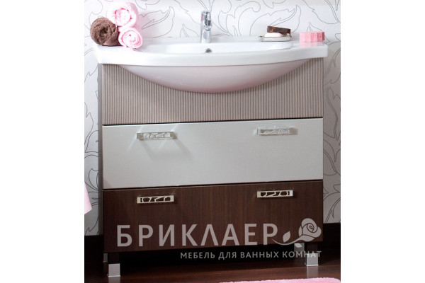 Раковина Santek Эльбрус 90 WH110790 полувстраиваемая цвет белый, на тумбу