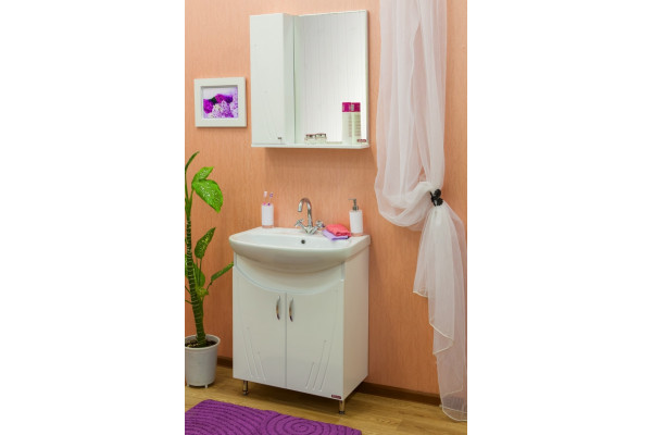 Раковина Santek Стелла 65 WH110174 полувстраиваемая цвет белый, на тумбу