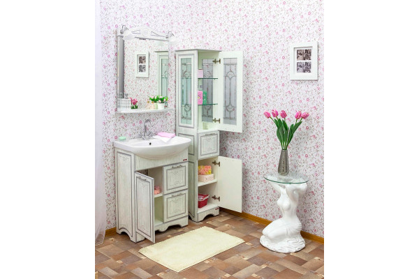 Раковина Santek Стелла 65 WH110174 полувстраиваемая цвет белый, на тумбу
