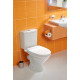 Унитаз-компакт Santek Лига WH302141 косой выпуск белый, овальный, 34.5x65 см