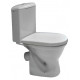 Унитаз-компакт Santek Алькор WH302140 белый, овальный, антивсплеск, 35.5x67 см