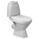 Унитаз-компакт Santek Римини WH302130 косой выпуск белый, овальный, 33.6x58 см