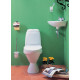 Унитаз-компакт Santek Римини WH302130 косой выпуск белый, овальный, 33.6x58 см