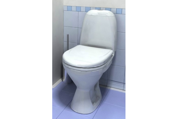 Унитаз-компакт Santek Римини WH302130 косой выпуск белый, овальный, 33.6x58 см