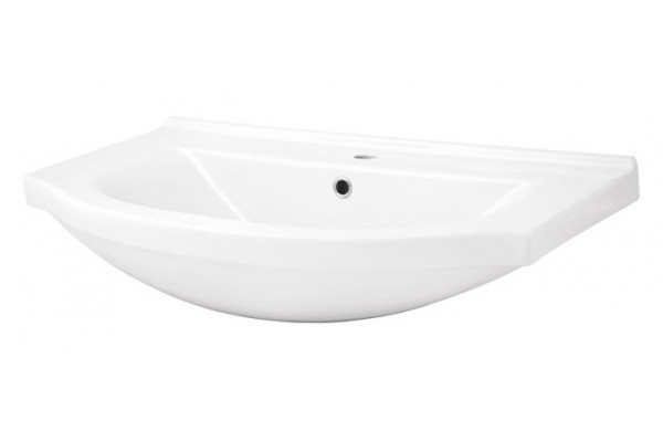 Раковина Santek Эльбрус 80 WH109653 полувстраиваемая цвет белый, на тумбу