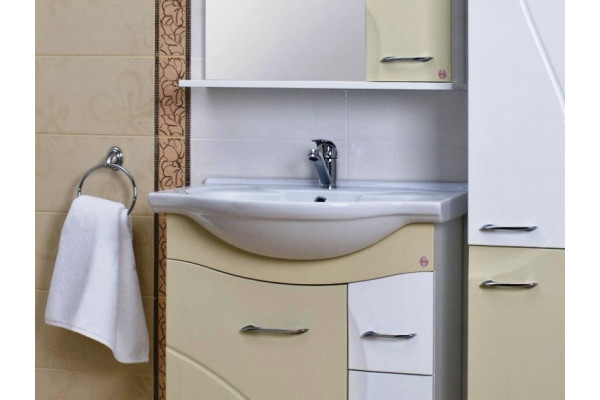 Раковина Santek Байкал 65 WH109651 полувстраиваемая цвет белый, полукруглая