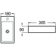 Рукомойник SantiLine SL-2010R прямоугольная, цвет белый