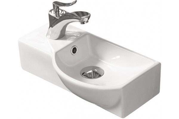 Рукомойник SantiLine SL-2011R полукруглая, цвет белый