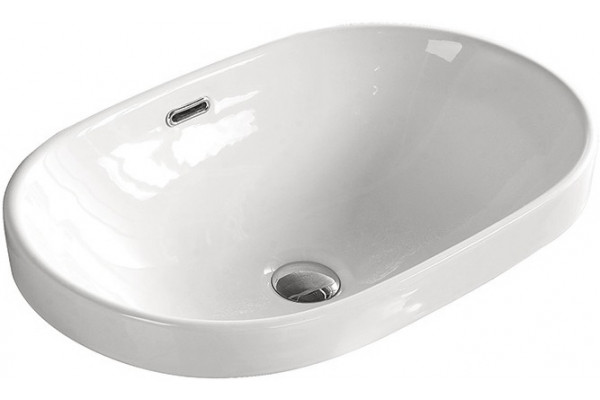 Раковина SantiLine SL-2106 овальная, цвет белый, на столешницу