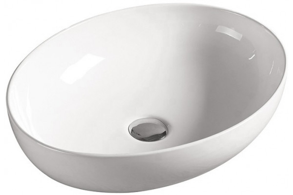 Раковина SantiLine SL-1020 овальная, цвет белый, на столешницу