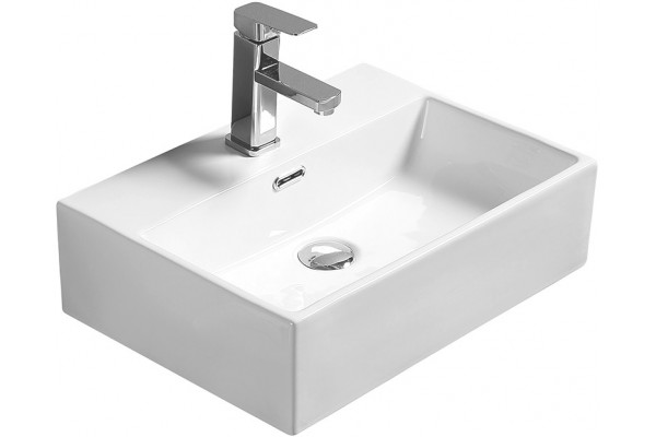 Раковина SantiLine SL-1006 прямоугольная, цвет белый, на столешницу