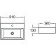 Раковина SantiLine SL-1006 прямоугольная, цвет белый, на столешницу