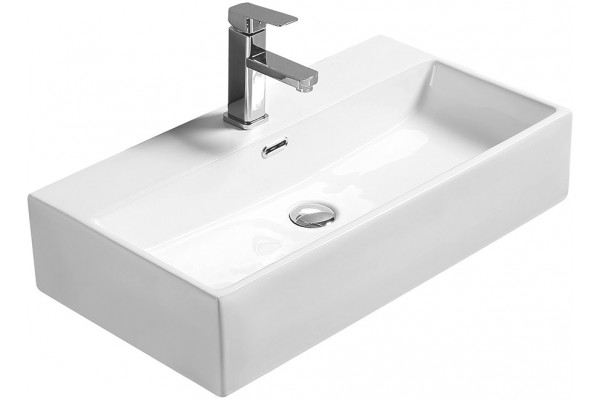 Раковина SantiLine SL-1007 прямоугольная, цвет белый, на столешницу