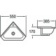 Раковина SantiLine SL-2020 угловая, цвет белый