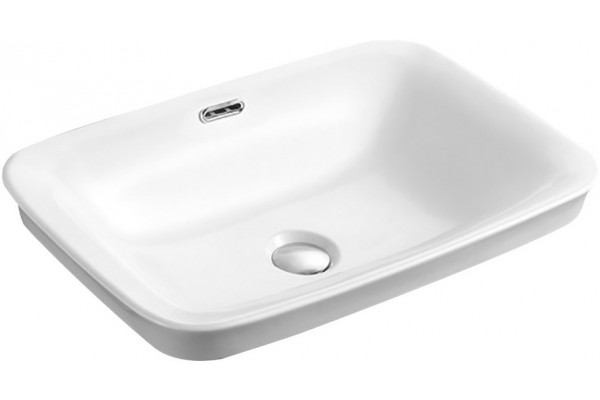 Раковина SantiLine SL-2105 прямоугольная, цвет белый, на столешницу