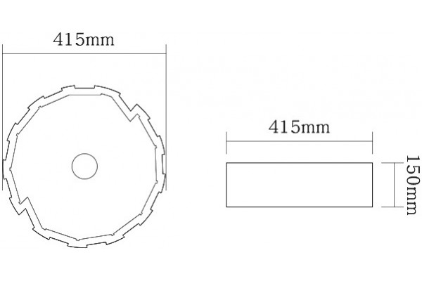 Рукомойник SantiLine SL-7016 круглая, цвет светлое дерево, на столешницу