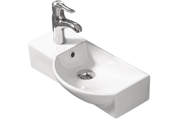 Рукомойник SantiLine SL-2012R полукруглая, цвет белый