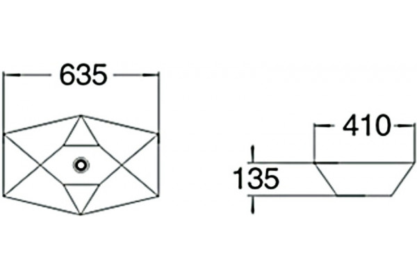 Раковина SantiLine SL-1059 овальная, цвет белый, на столешницу