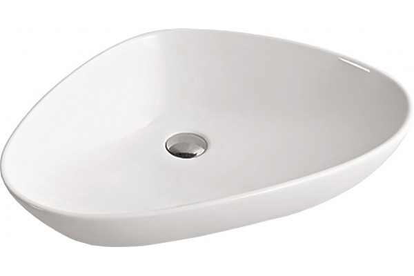 Раковина SantiLine SL-1034 овальная, цвет белый, на столешницу