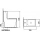Унитаз-моноблок SantiLine SL-5013 безободковый, с микролифтом, белый, прямоугольный, 37x70 см