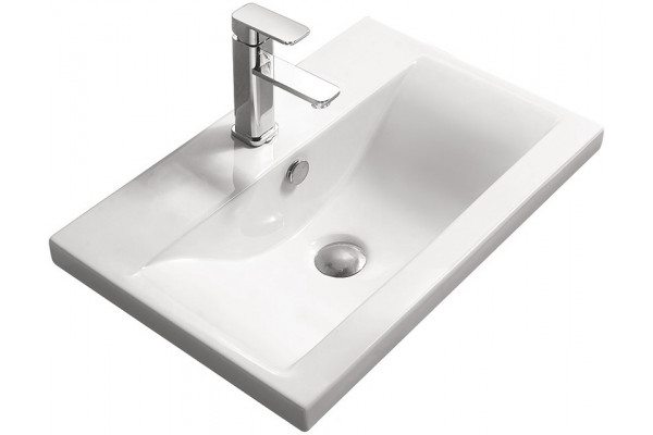 Раковина SantiLine SL-2101 50 прямоугольная, цвет белый, на столешницу