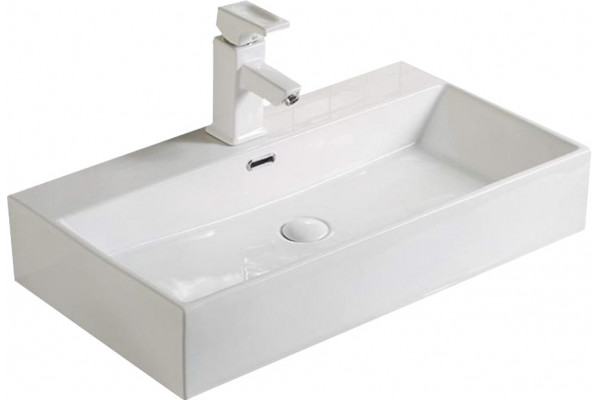 Раковина SantiLine SL-1093 прямоугольная, цвет белый, на столешницу