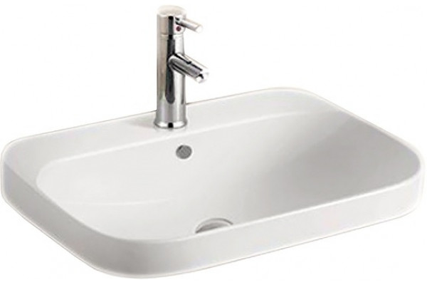 Раковина SantiLine SL-2108 прямоугольная, цвет белый, на тумбу
