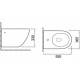 Биде подвесное SantiLine SL-5058 цвет белый, овальное, 36.5x55.5 см