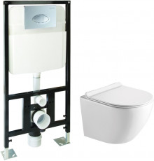 Комплект SantiLine SL-5005+SL-01 цвет белый,  в современном стиле