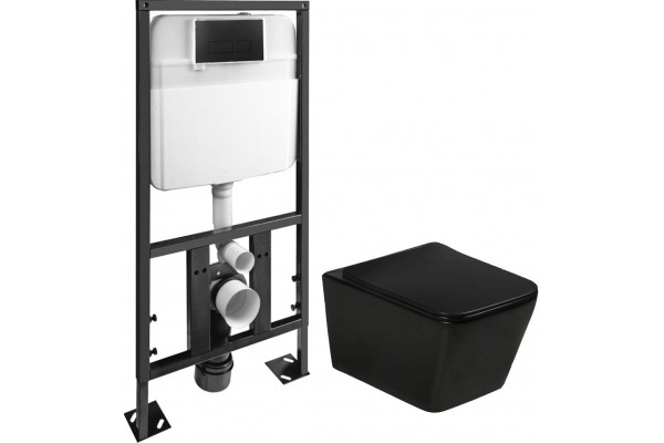 Комплект SantiLine SL-5004MB+SL-04 цвет черный,  в современном стиле