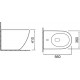 Биде напольное SantiLine SL-5051 цвет белый, овальное, 36x56 см