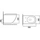 Унитаз подвесной SantiLine SL-5002SM-BD безободковый, с микролифтом, белый, овальный, 36.5x55 см