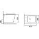 Унитаз подвесной SantiLine SL-5007MR с микролифтом, красный матовый, прямоугольный, антивсплеск, 36x52 см