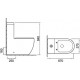 Унитаз-моноблок SantiLine SL-5011 белый, овальный, антивсплеск, 37x67 см
